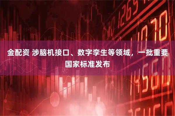 金配资 涉脑机接口、数字孪生等领域,一批重要国家标准发布